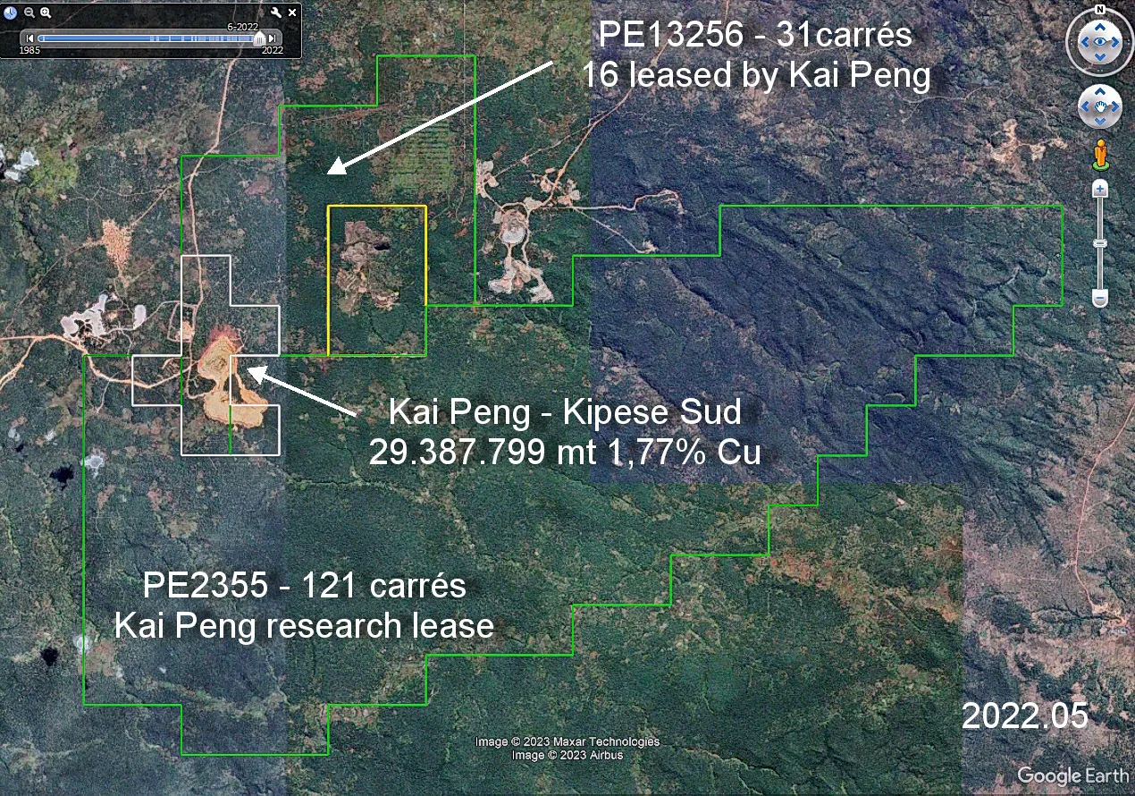 Mining contracts around Shinkolobwe